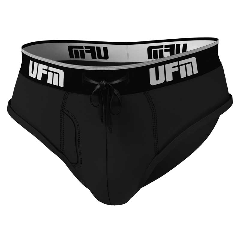 UFM Mens Underwear, Polyester-Spandex Mens Briefs, Regular and Adjustable  Support Pouch Men Underwear, 36-38 Waist, Red 