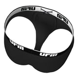 Parent UFM Underwear for Men Sport Bamboo 0 inch Brief Black Inside 800