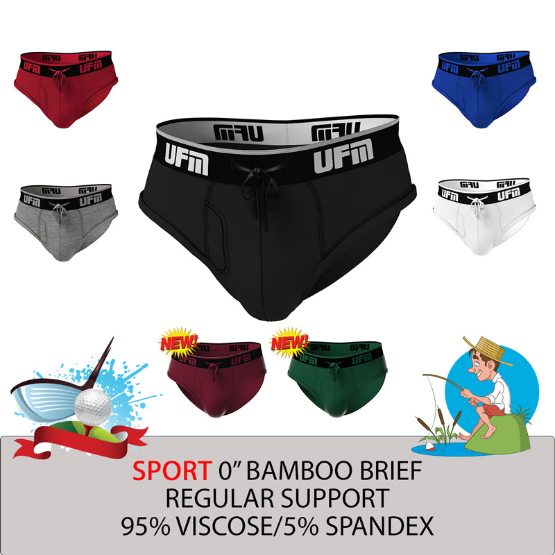 Boxer Brief 6 inch Bamboo-Pouch Underwear for Men-REG Patented