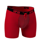 Parent UFM Underwear for Men Sport Polyester 6 inch Boxer Brief Red 800
