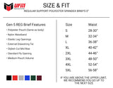 REG Support 0 inch Briefs Polyester Available in Black, Gray, Red, Royal Blue and New Wine and Pine