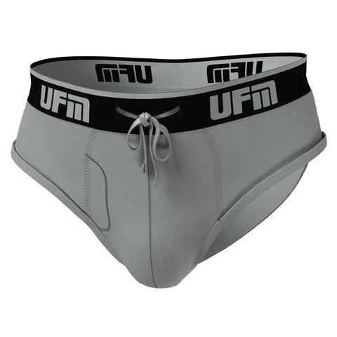 Parent UFM Underwear for Men Sport Polyester 0 inch Brief Gray 800