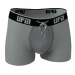 Parent UFM Underwear for Men Sport Polyester 3 inch Trunk Gray 800