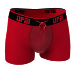 Parent UFM Underwear for Men Sport Bamboo 3 inch Trunk Red 800
