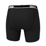 Parent UFM Underwear for Men Sport Bamboo 6 inch Max Boxer Brief Black 800 Back