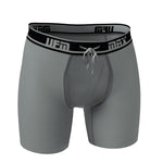 Parent UFM Underwear for Men Sport Polyester 6 inch Max Boxer Brief Gray 800