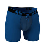 Parent UFM Underwear for Men Sport Bamboo 6 inch Boxer Brief Blue 800