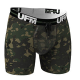 Parent UFM Underwear for Men Sport Polyester 6 inch Boxer Brief Camo 800