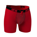 Parent UFM Underwear for Men Sport Polyester 6 inch Boxer Brief Red 800