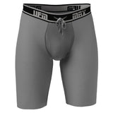 Parent UFM Underwear for Men Sport Polyester 9 inch MAX Long Boxer Brief Gray 800