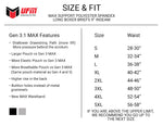 Parent UFM Underwear for Men Sport Polyester 9 inch MAX Long Boxer Brief Size chart