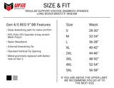 Parent UFM Underwear for Men Athletic Polyester 9 inch Regular Long Boxer Brief Size chart