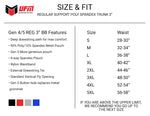 Parent UFM Underwear for Men Sport Polyester 3 inch Trunk Size chart